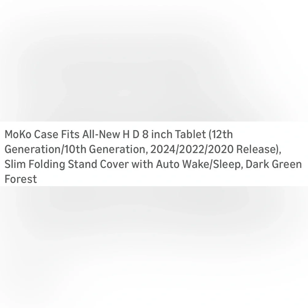 Fire Tablet Case - Dark Green Forest